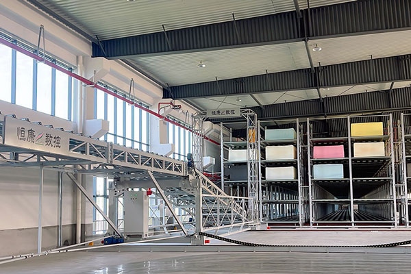 Автоматические стеллажные системы для хранения блоков поролона